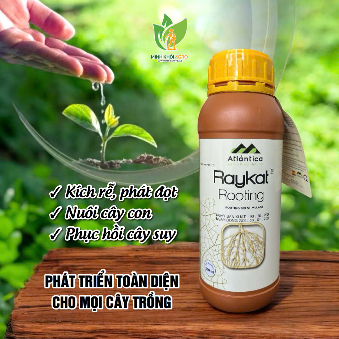 Phân bón sinh học hữu cơ Raykat Rooting - Chai 500ml
